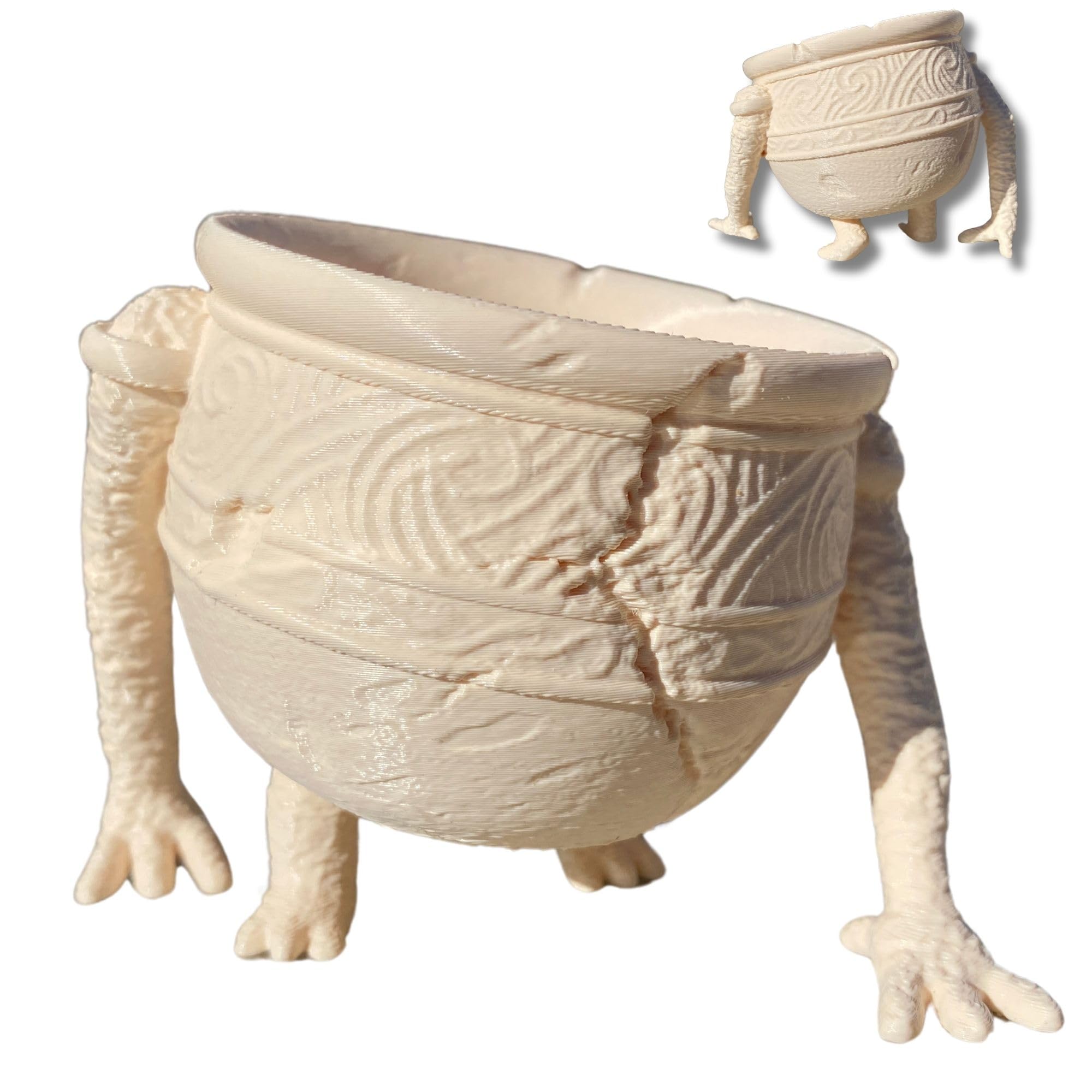 Pot Boy Planter 3D printed PLA decorative plant pot for succulents