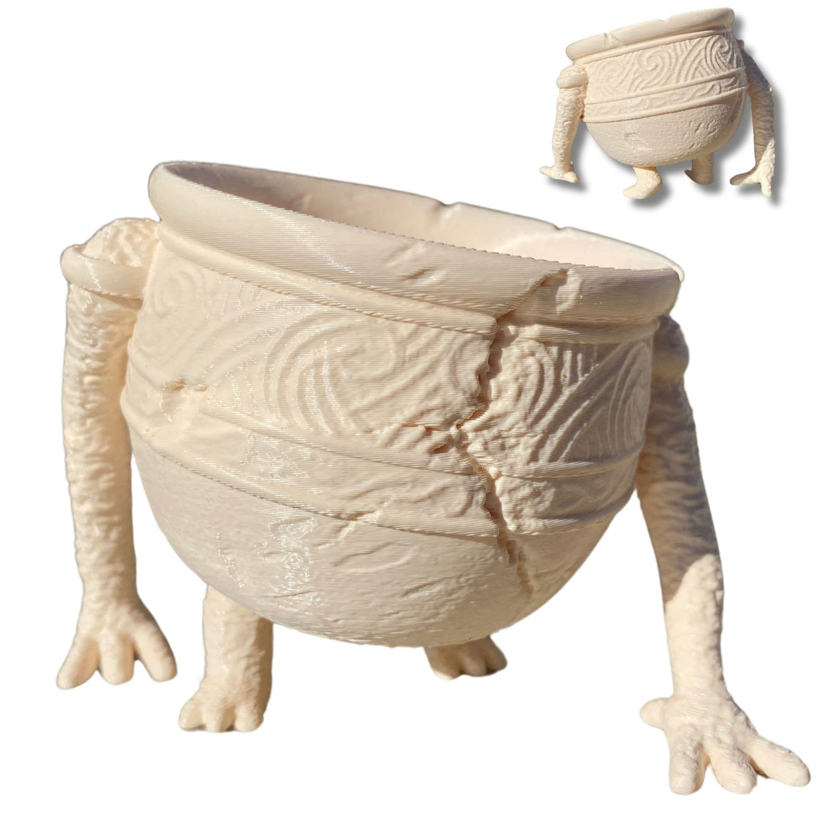 Pot Boy Planter 3D printed PLA decorative plant pot for succulents
