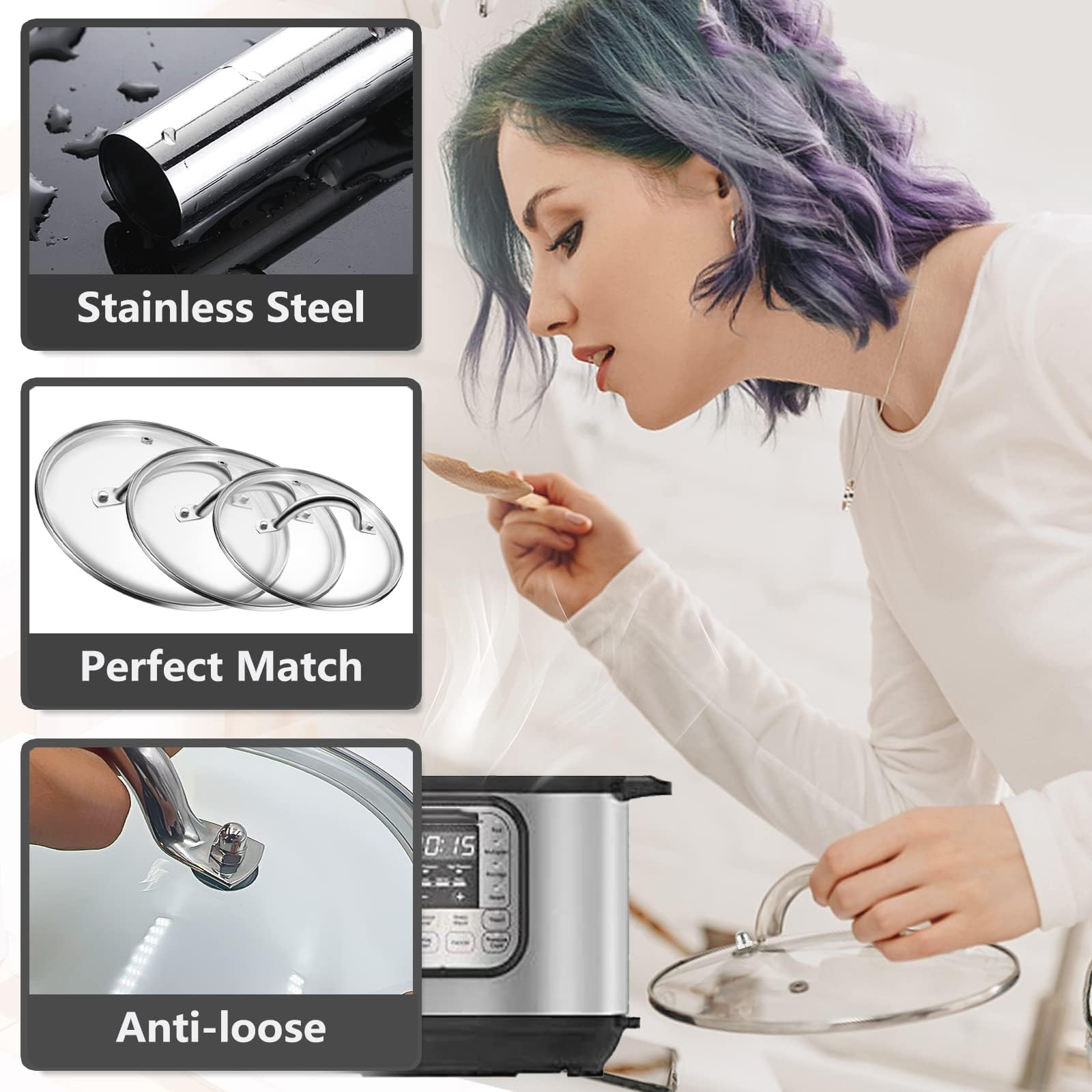 HPUY replacement lid handle for glass pot lids