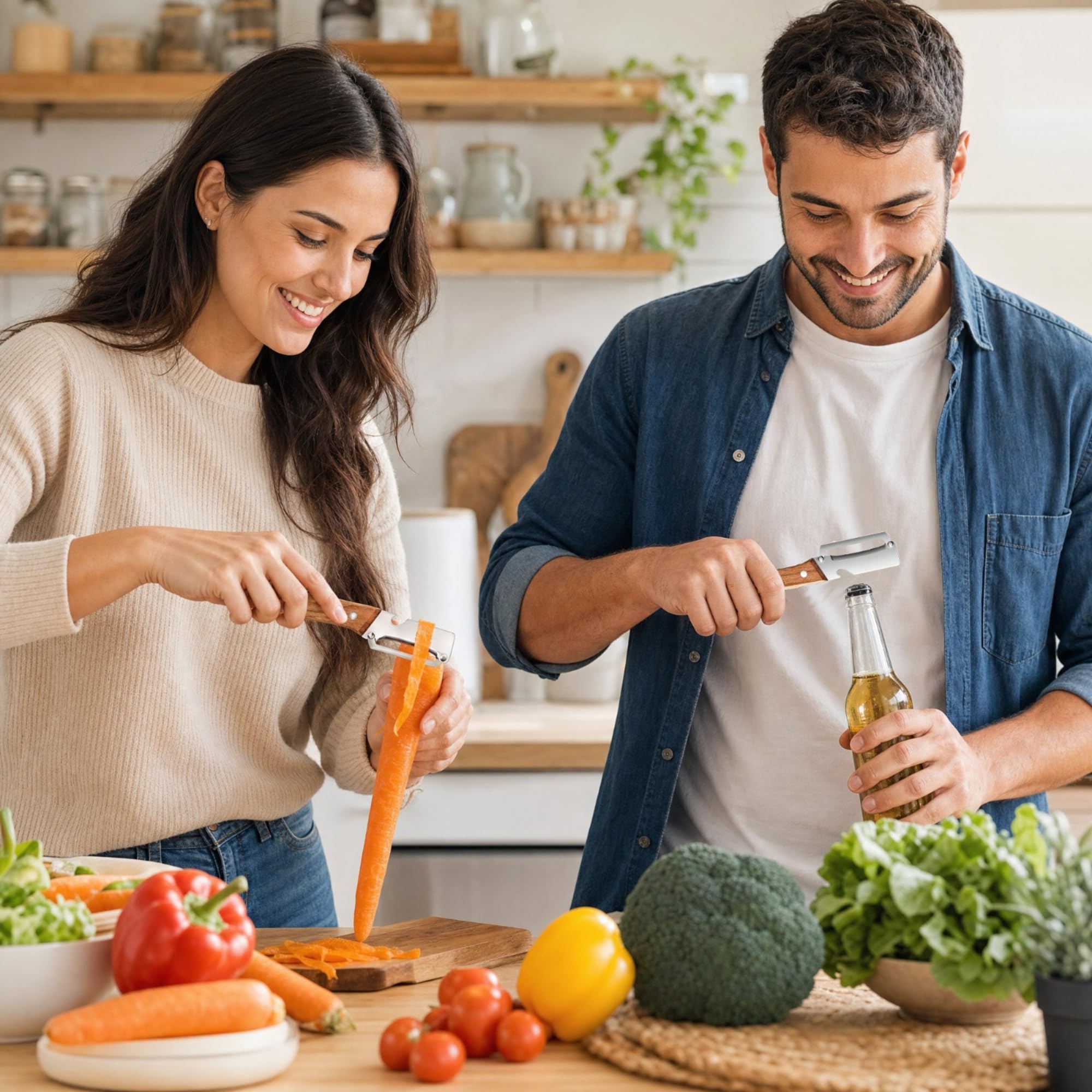 Potato slicer peeler knife for meal prep