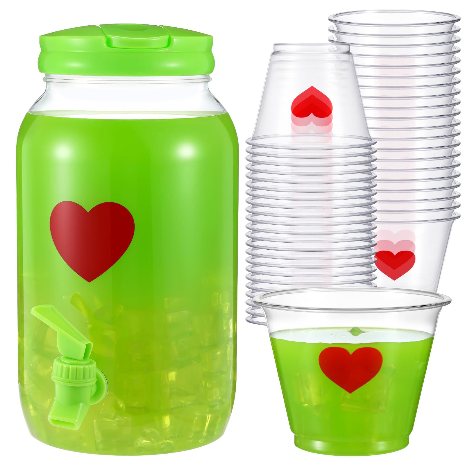 3.8-liter punch dispenser in lime green