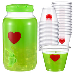 3.8-liter punch dispenser in lime green