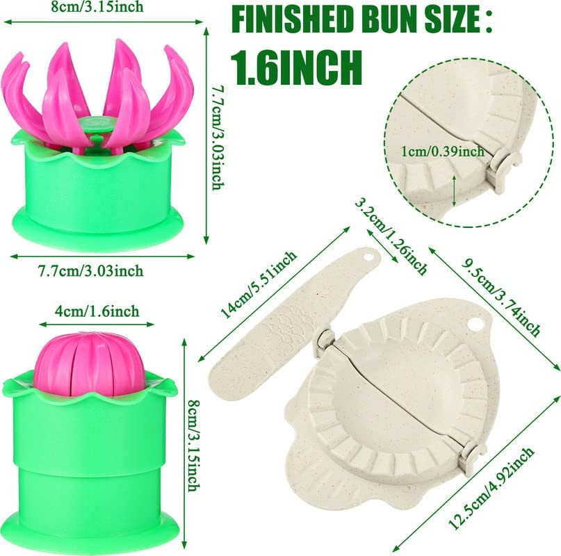 Potchen dumpling molds and filling spoons included
