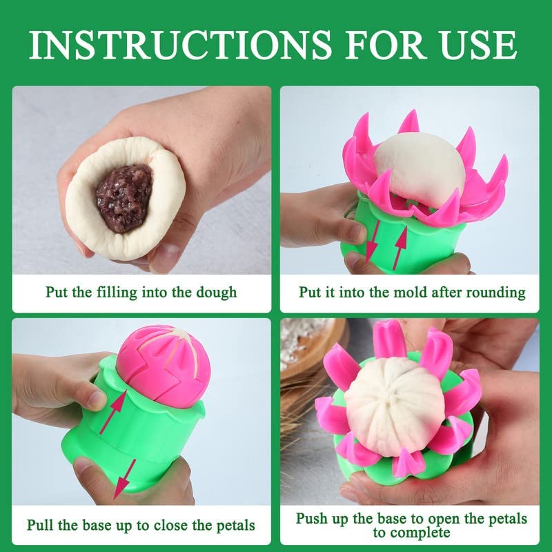 Plastic steamed bun mold size 7.7 x 7.7 cm