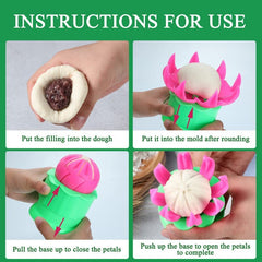 Plastic steamed bun mold size 7.7 x 7.7 cm