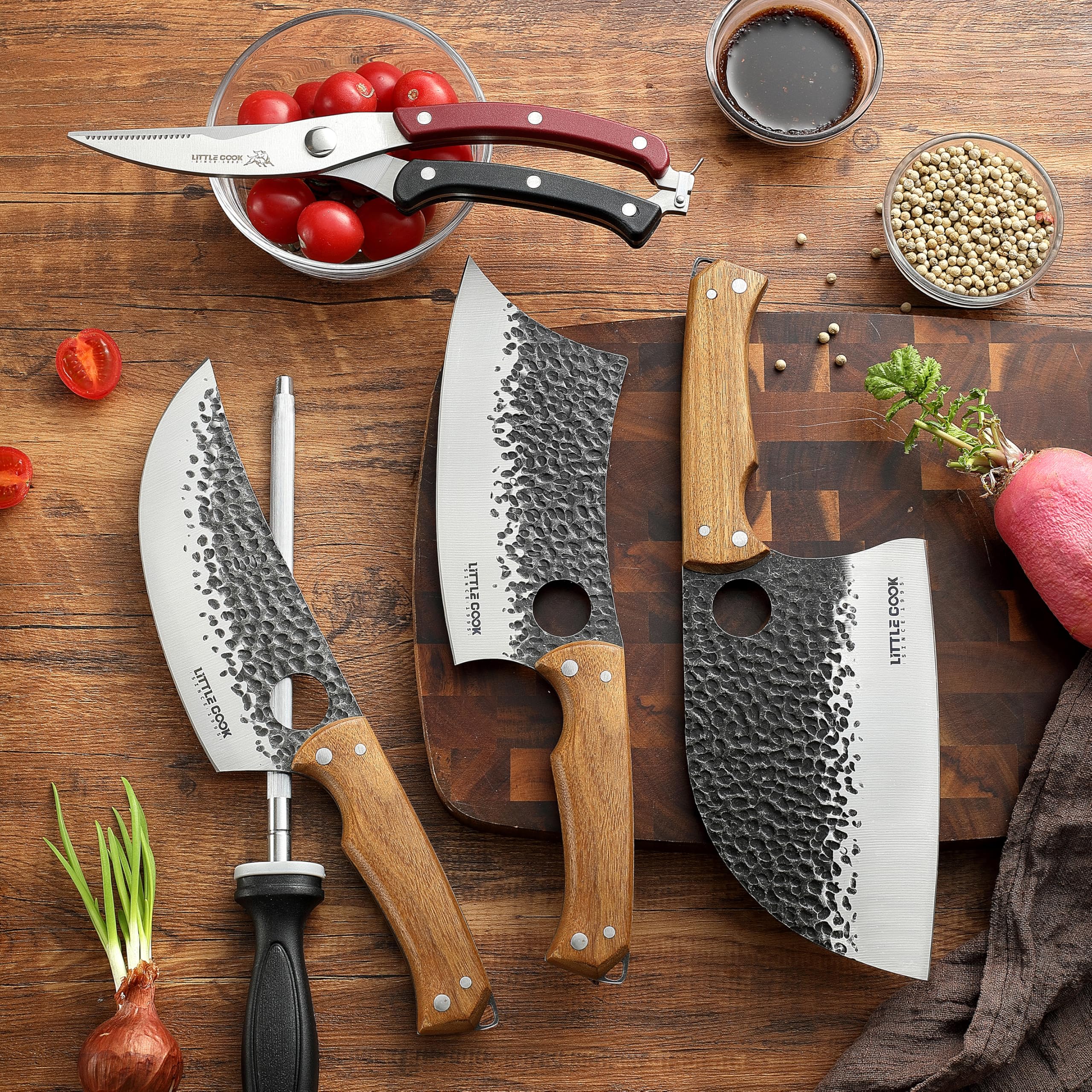 poultry shears included with set