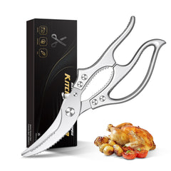 Aaeiirey Poultry Shears heavy duty kitchen scissors close up