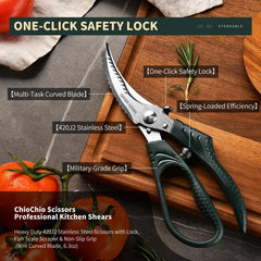 3.5mm blade close up on Poultry Shears Heavy Duty