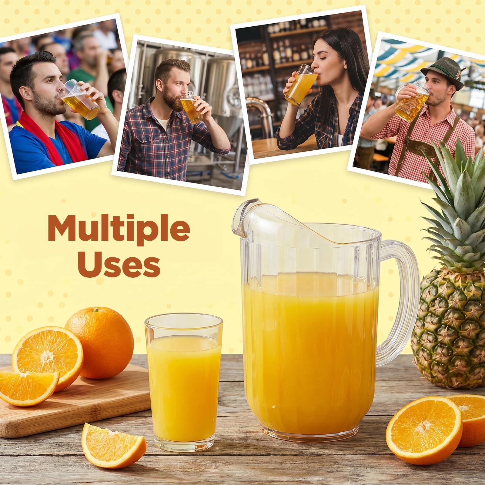 Lightweight durable beverage dispenser for home or restaurant