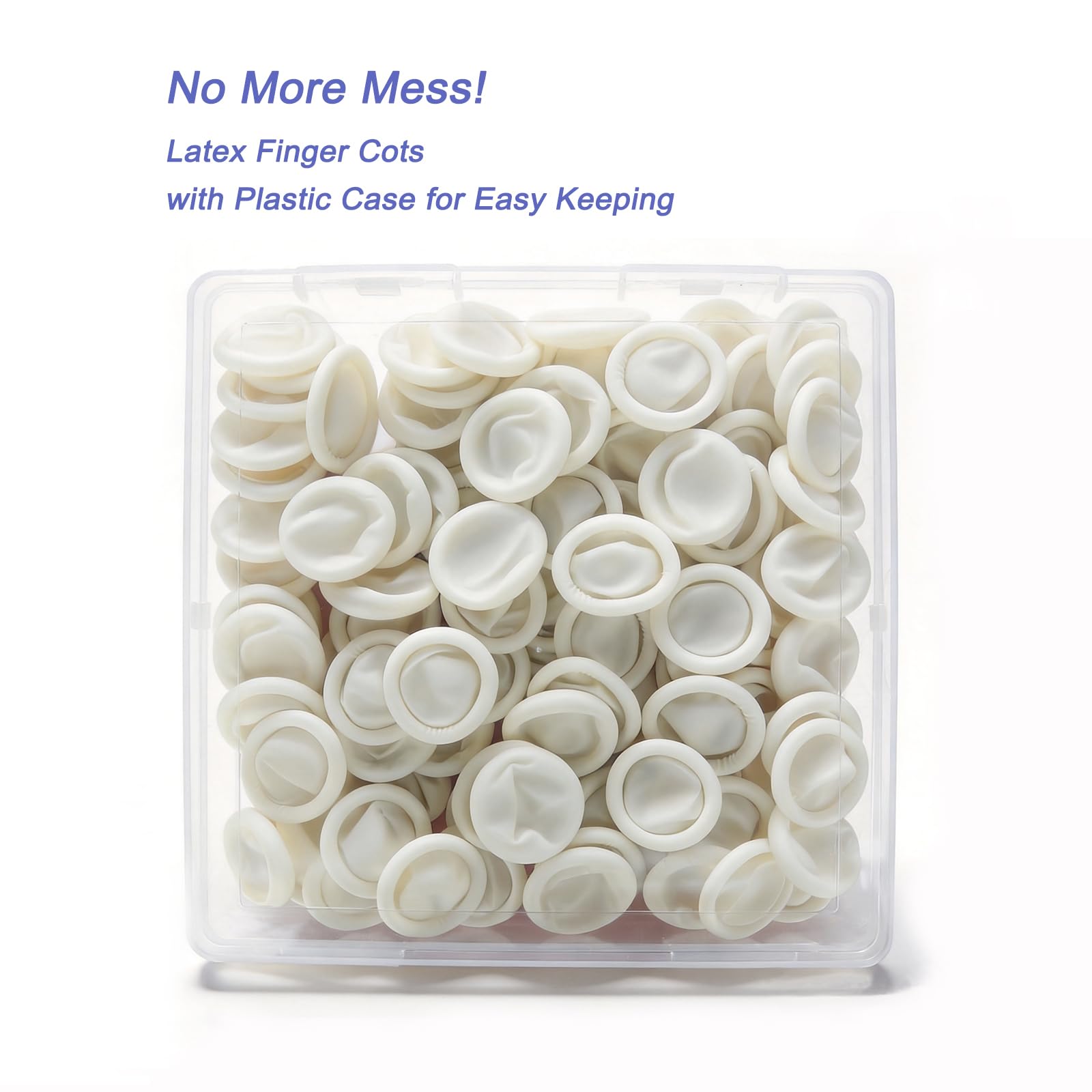 Powder-free latex finger sleeves for precise handling
