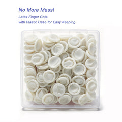 Powder-free latex finger sleeves for precise handling