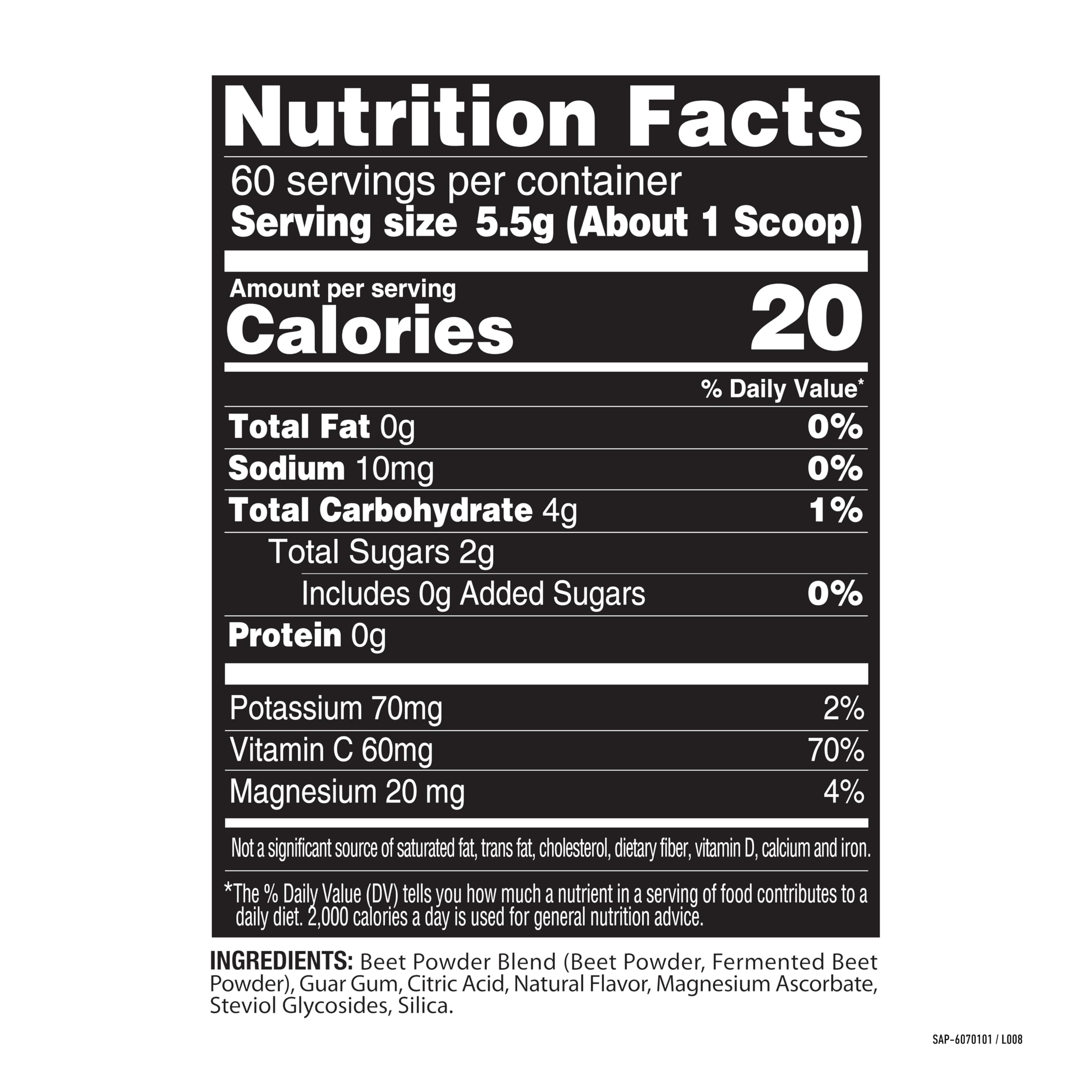 Nature Fuel Power Beets Powder mixed berry packaging
