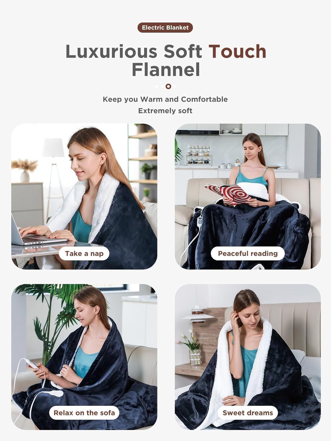 6.2-foot power cord for flexible placement