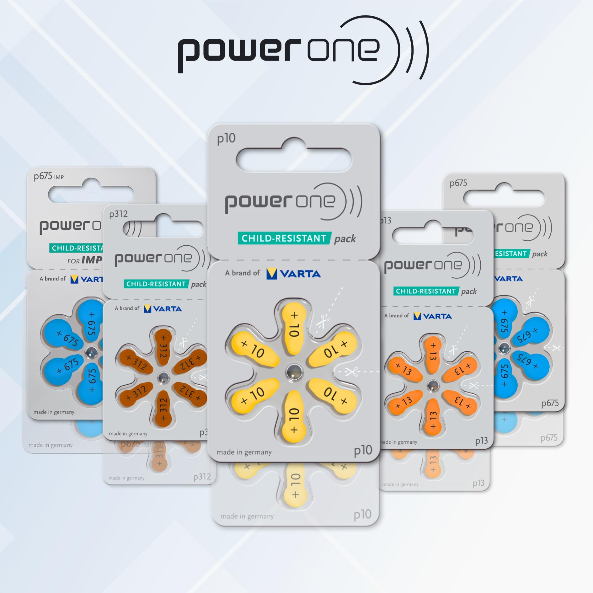 Power One 675P long tab design close up