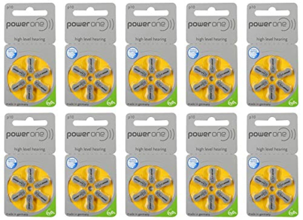 Power One hearing aid battery size 10 product packaging