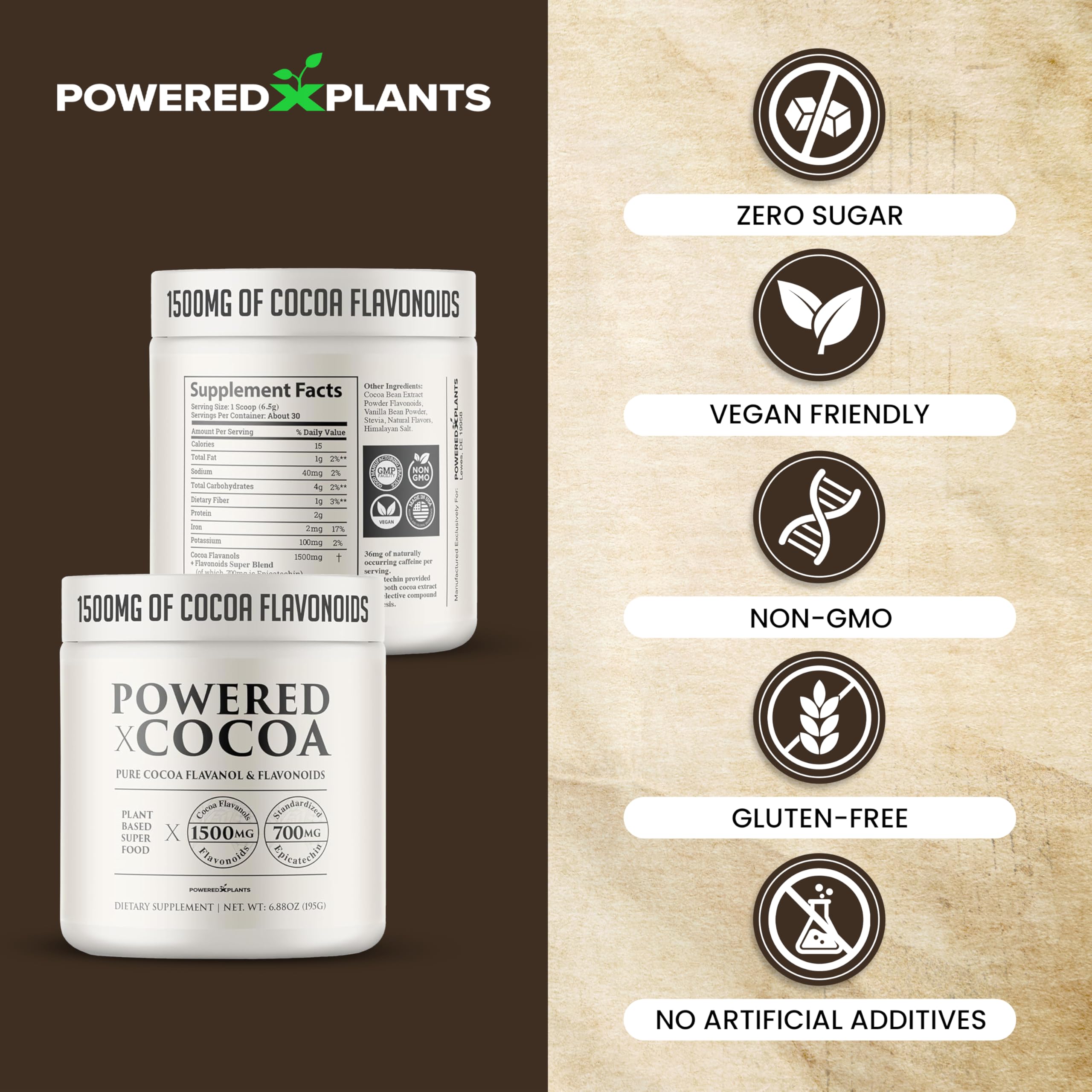 Powered X Plants Vegan capsules packaging