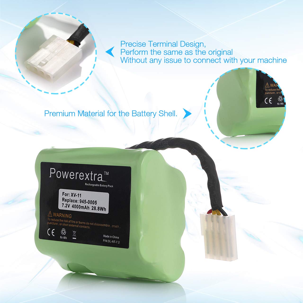 Powerextra Neato replacement battery 2 pack