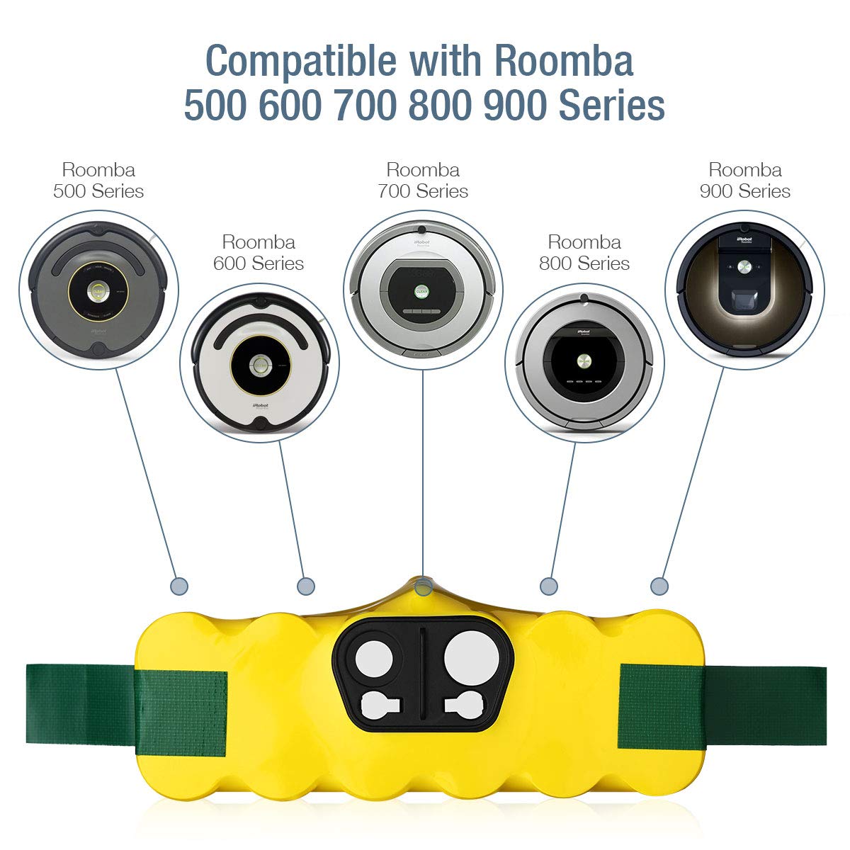 Powerextra Roomba 800 900 series compatible battery pack image