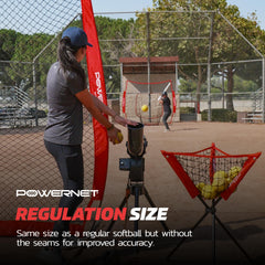 Soft and durable balls safe for use without a batting cage