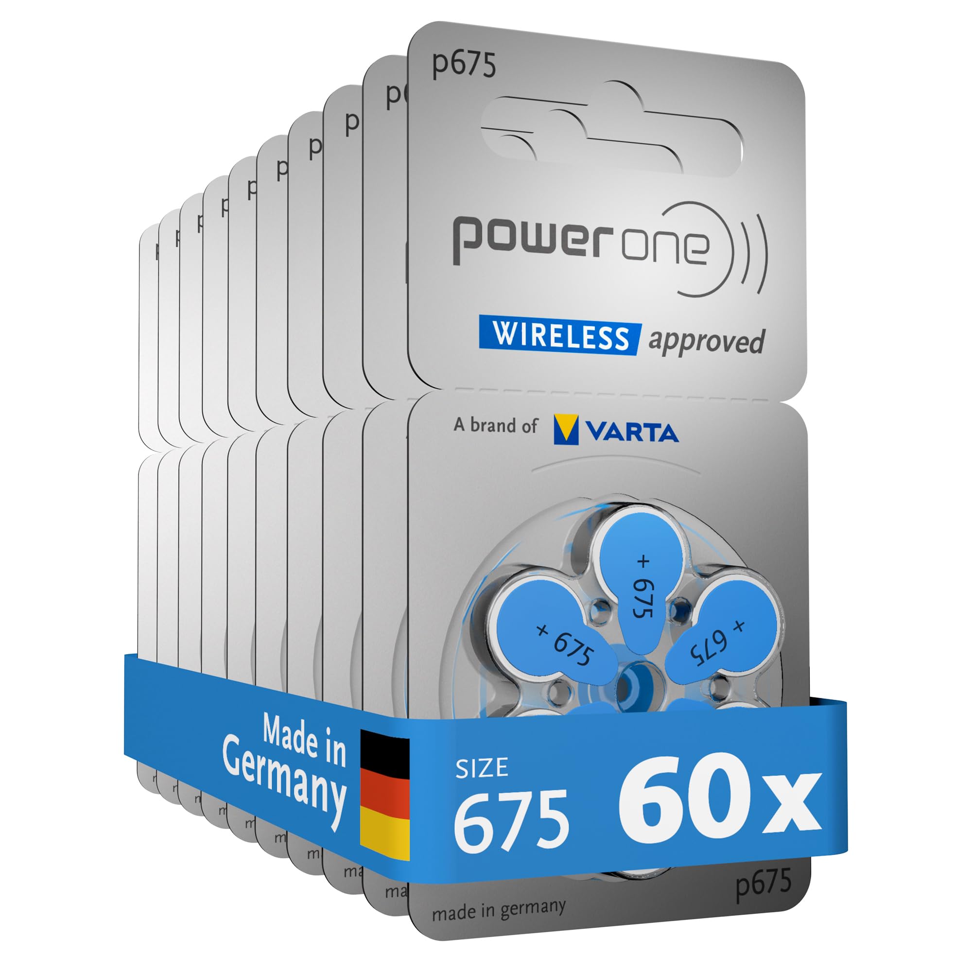 Powerone 675 size hearing aid battery