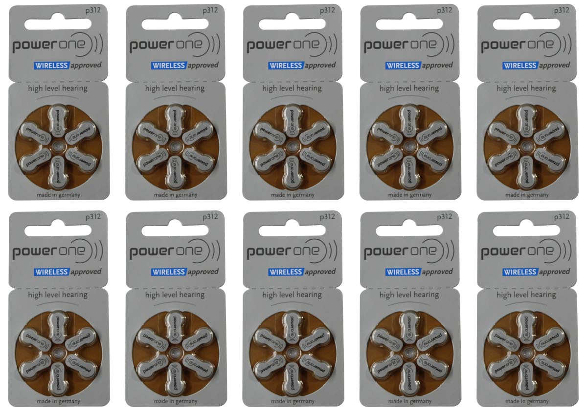 Powerone P312 zinc-air battery for RIC and ITE