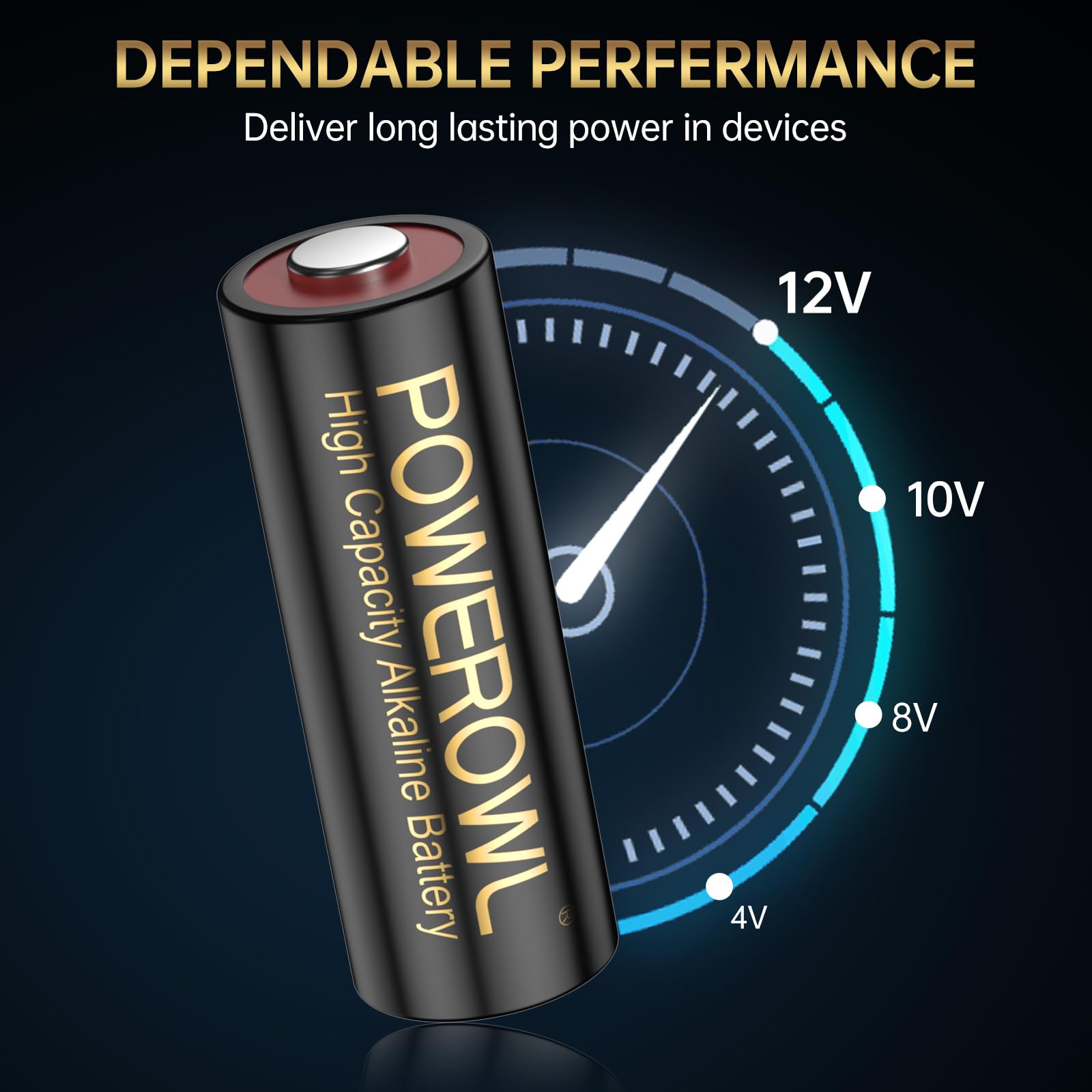 A23 12V alkaline battery pack 12 count