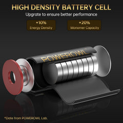 POWEROWL 23A 12V Battery 12 Pack for key fobs