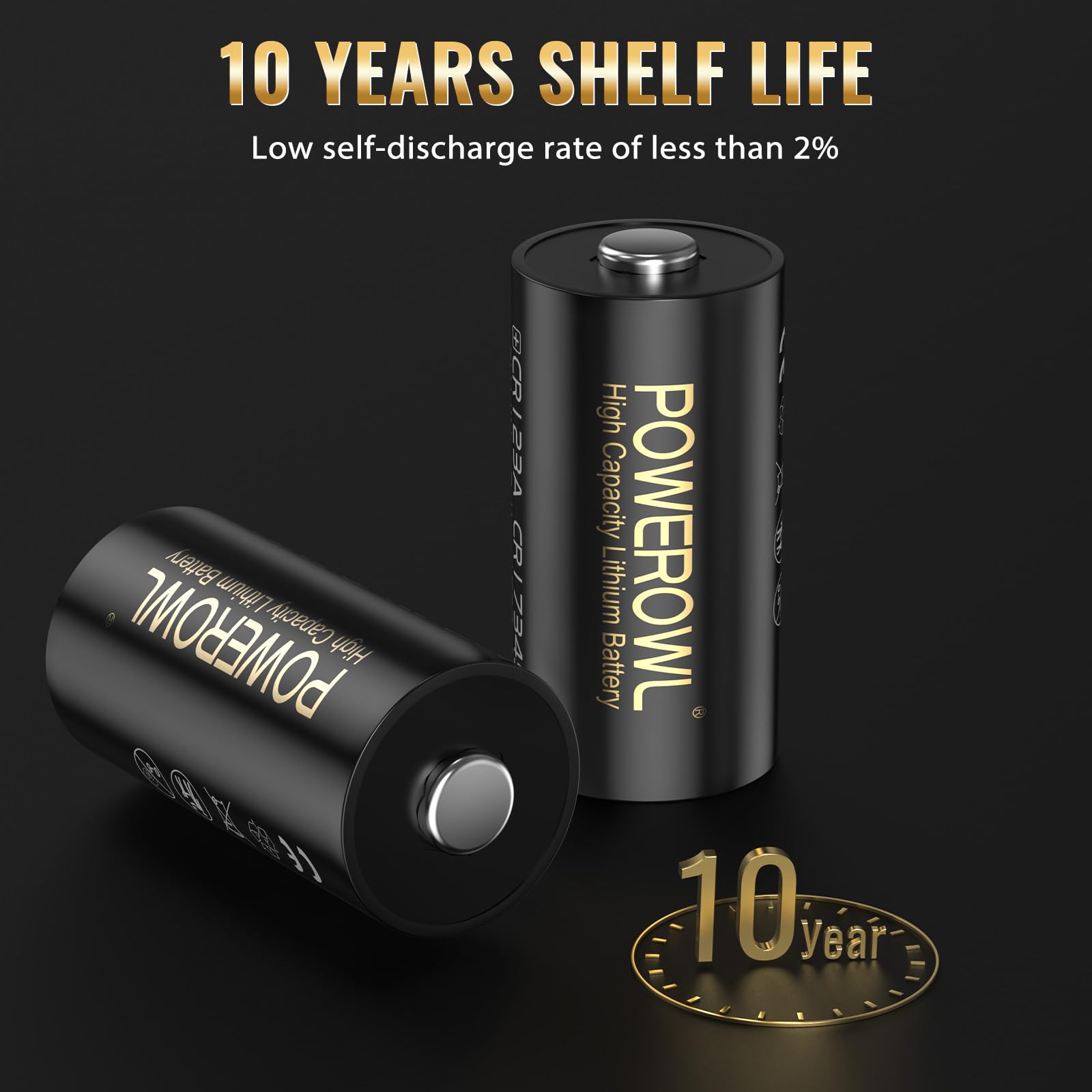 CR123A 3V battery compatible with multiple models