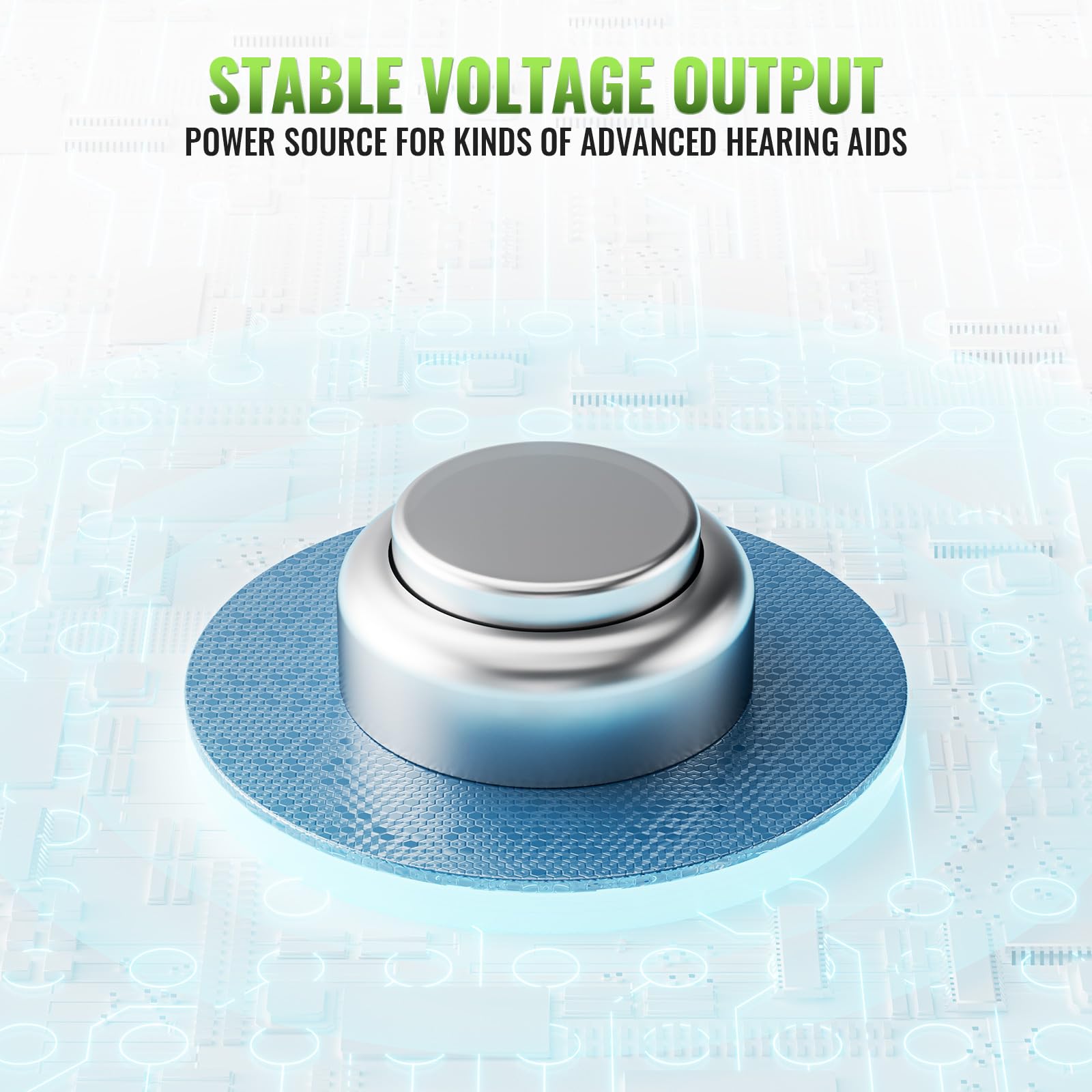 Mercury-free POWEROWL 312 hearing aid batteries