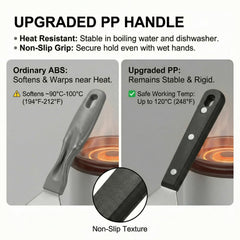 PP handle with non-slip texture for grip