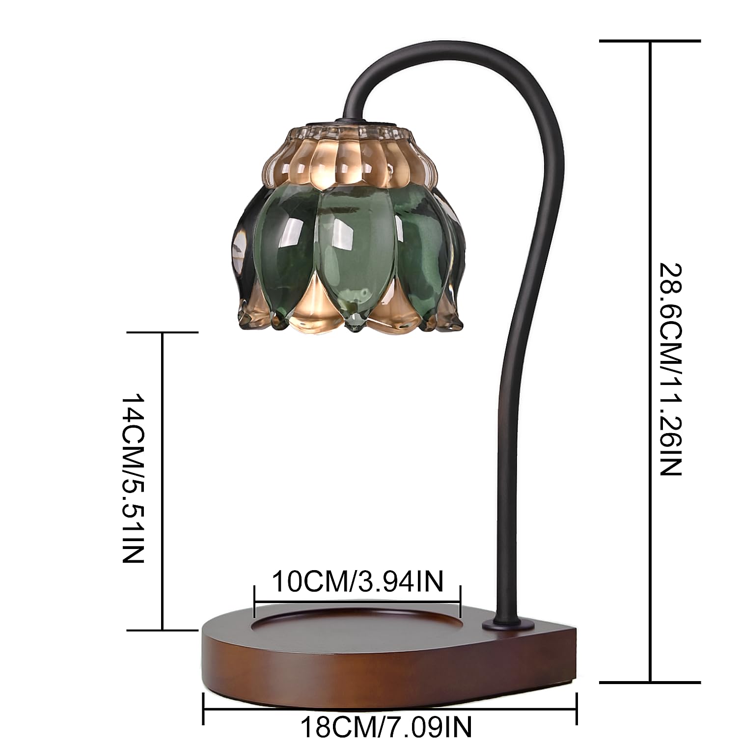 No flame safe candle warmer for safe home decor in living spaces