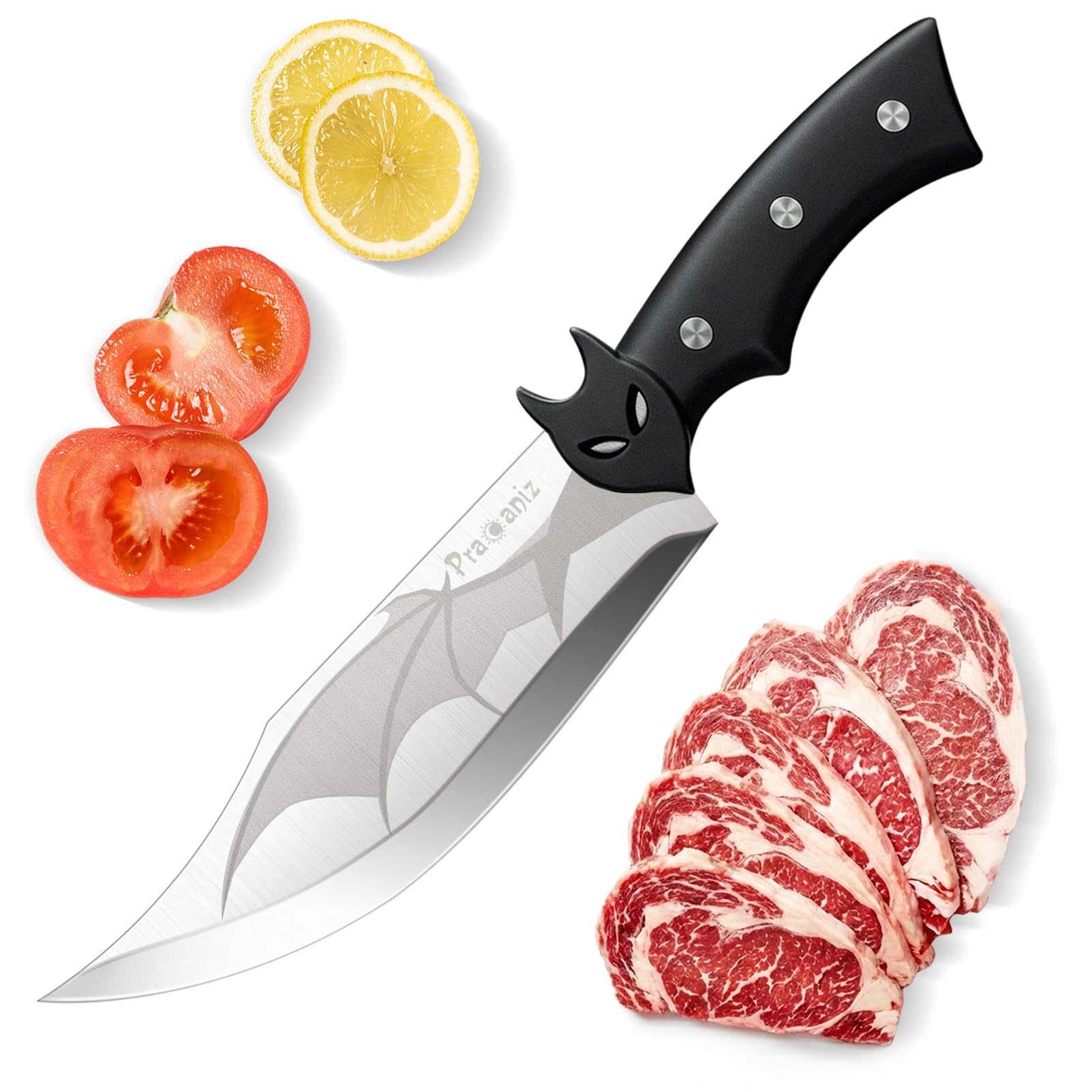 Pracaniz Bat Design Kitchen Knife bat silhouette blade