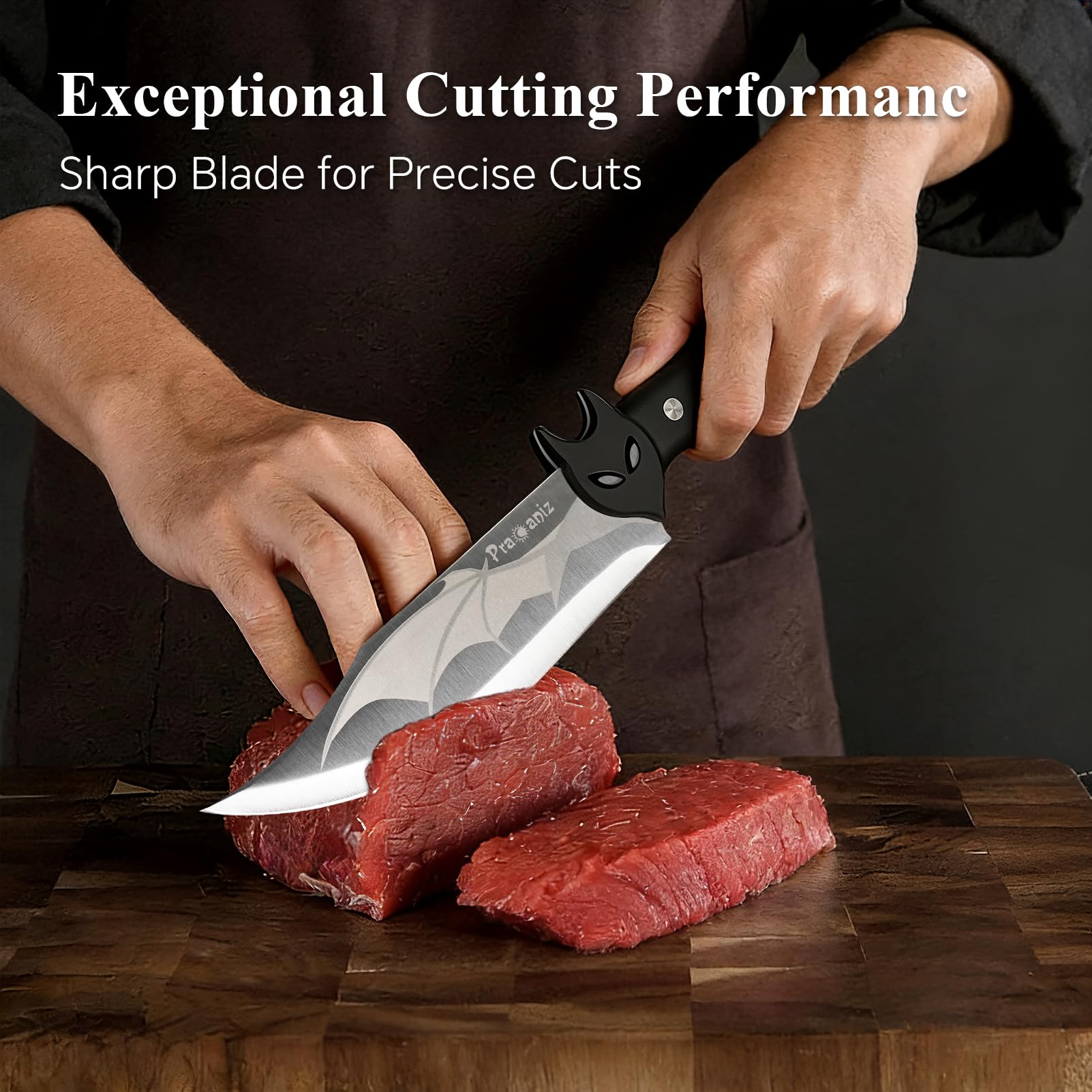 Pracaniz Bat Design Kitchen Knife stainless steel blade