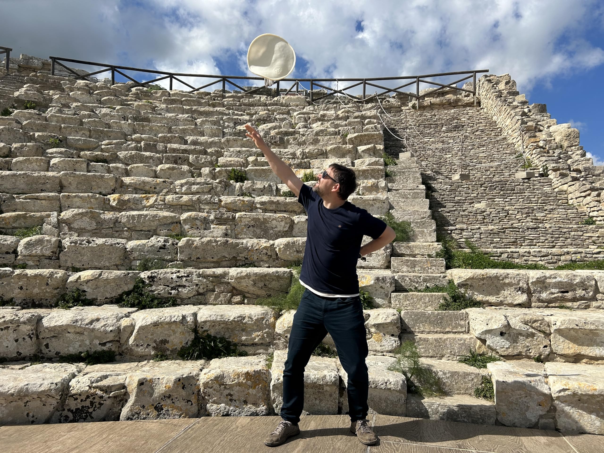 Practice anywhere durable pizza tossing disc