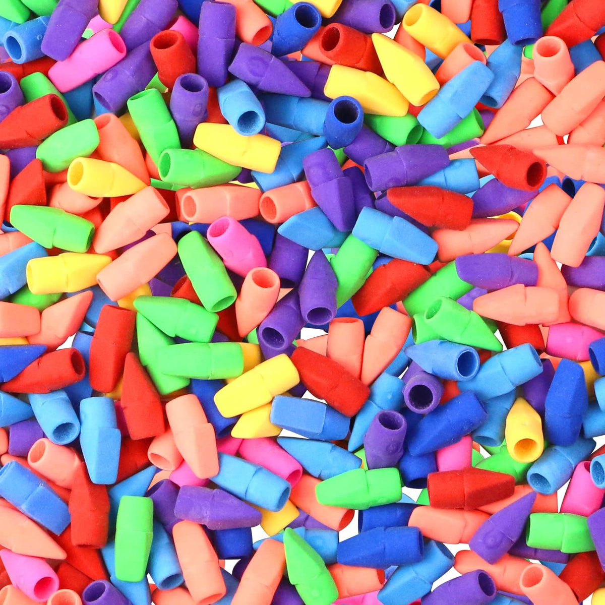 PRALB- 400 Pack Pencil Top Erasers in assorted colors