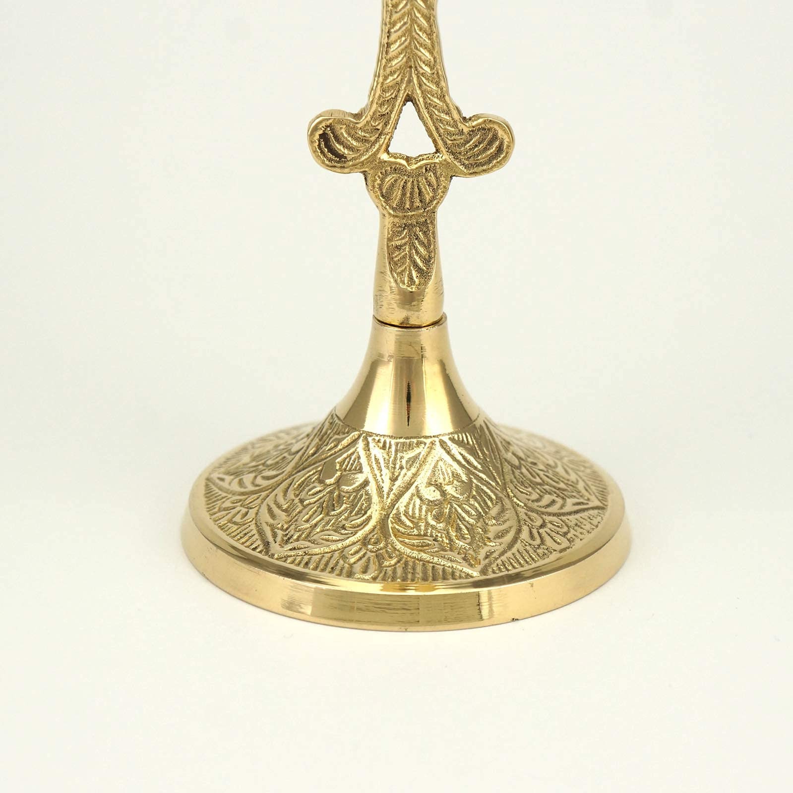 Handmade from solid brass candle holder