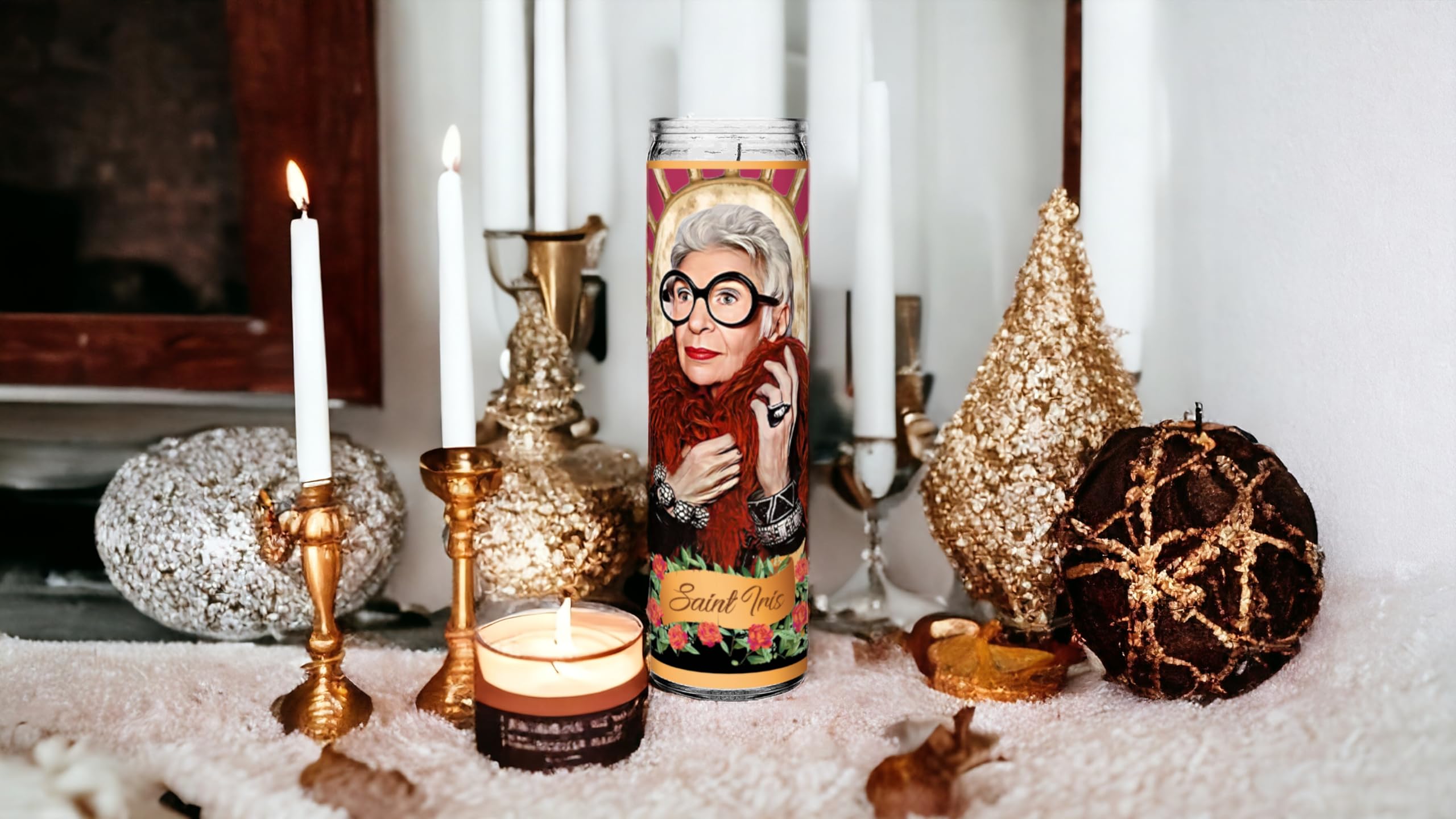 Prayer Devotional Parody Candle USA made design on surface