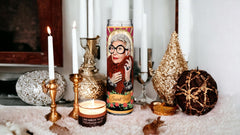 Prayer Devotional Parody Candle USA made design on surface
