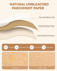 Pre-cut nonstick parchment liners for 5-qt basket