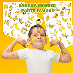 Skin-safe banana tattoo with non-toxic ink