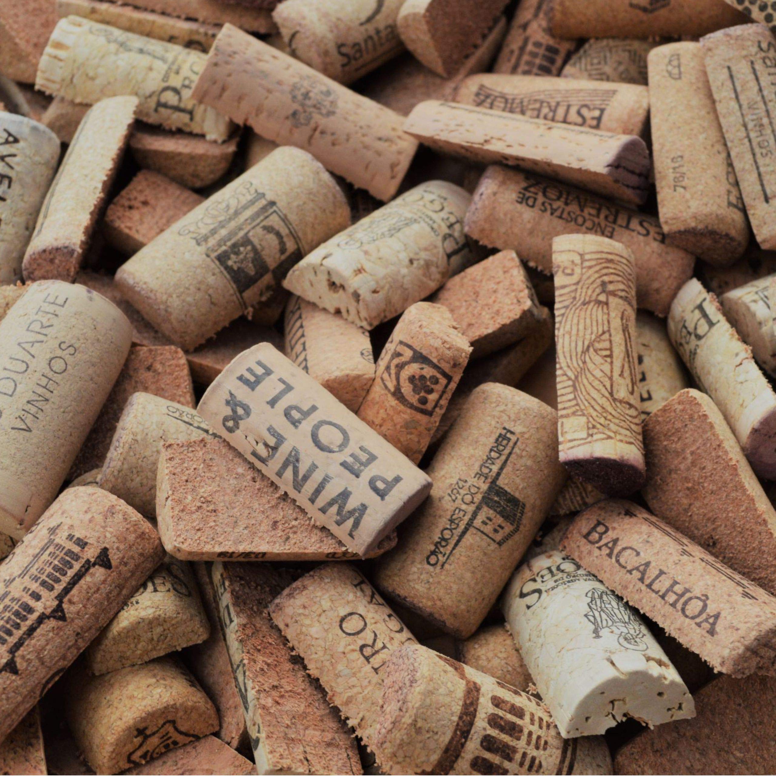 Pre-cut wine cork halves for DIY projects