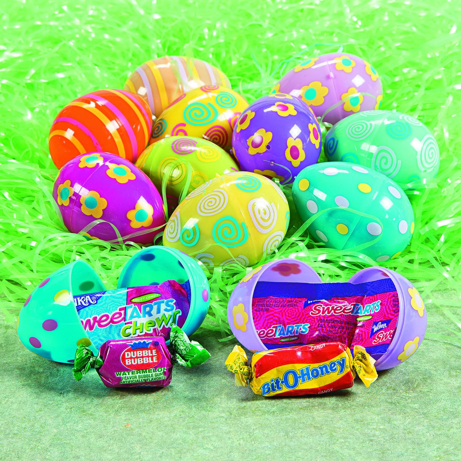 Durable 2.25 inch Easter eggs with vibrant prints
