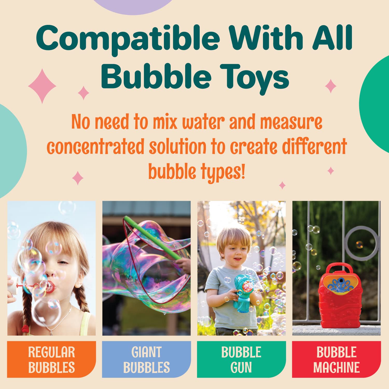Ready to use bubble solution refill