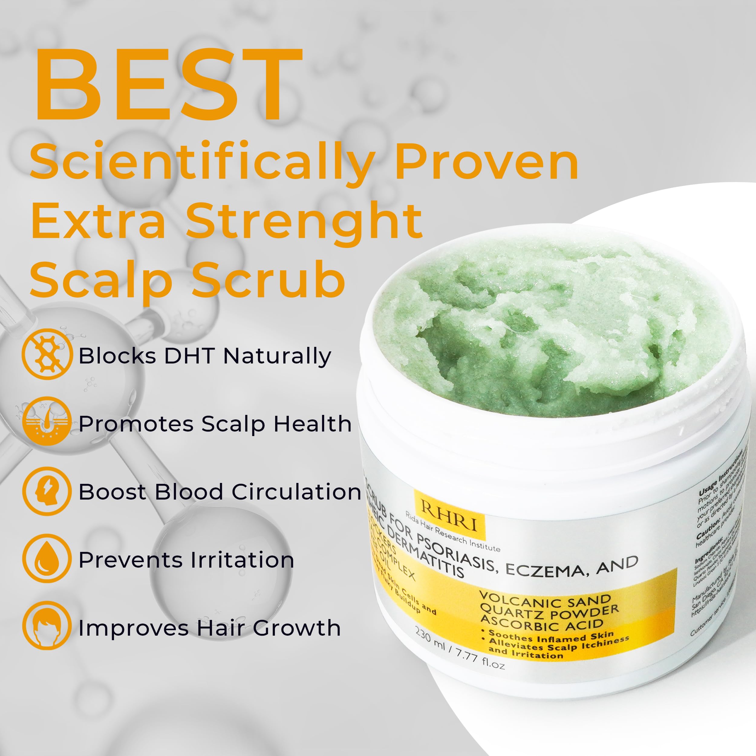 Pre Shampoo Scalp Scrub for Psoriasis and Eczema image