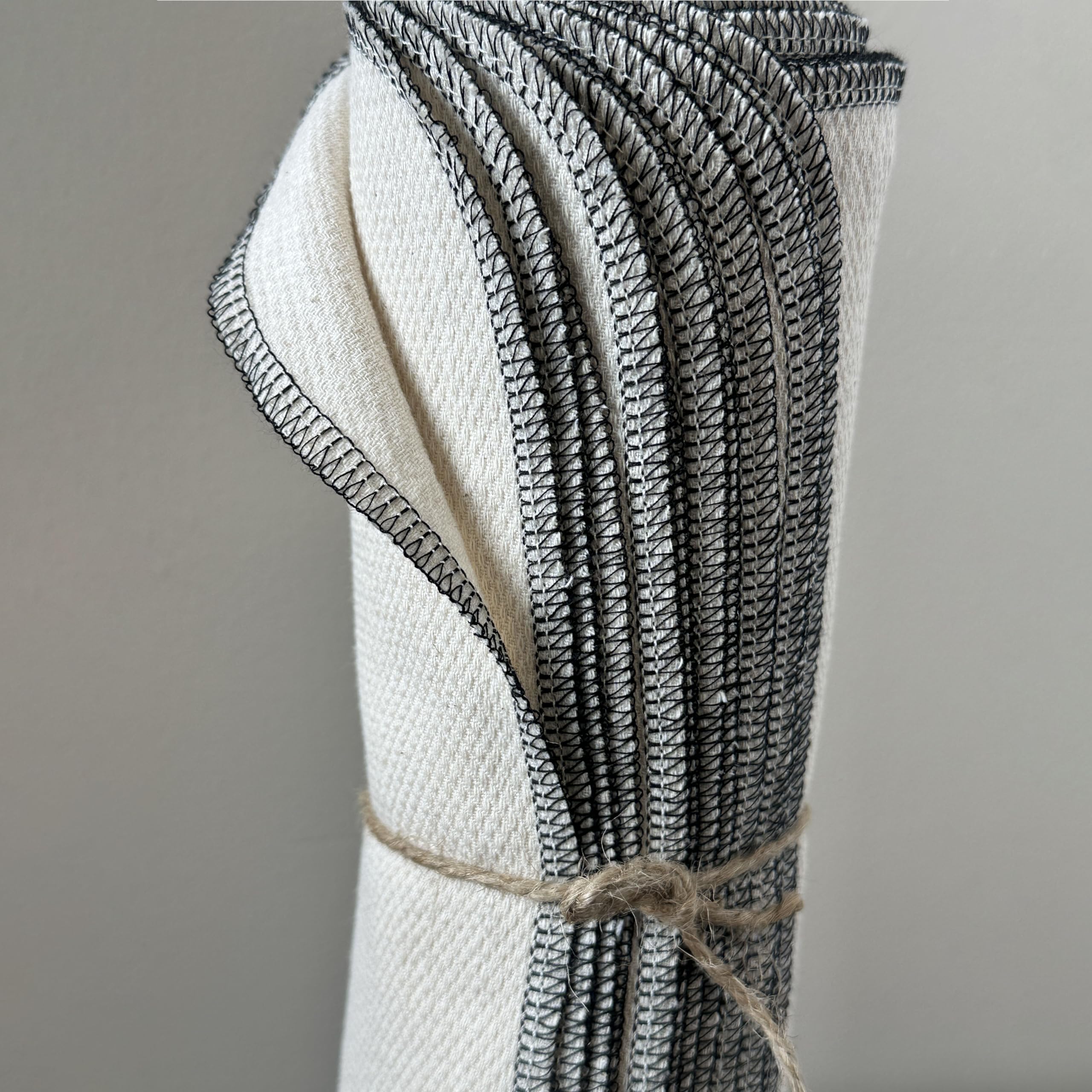 Pre washed undyed birdseye cotton towels 10x10