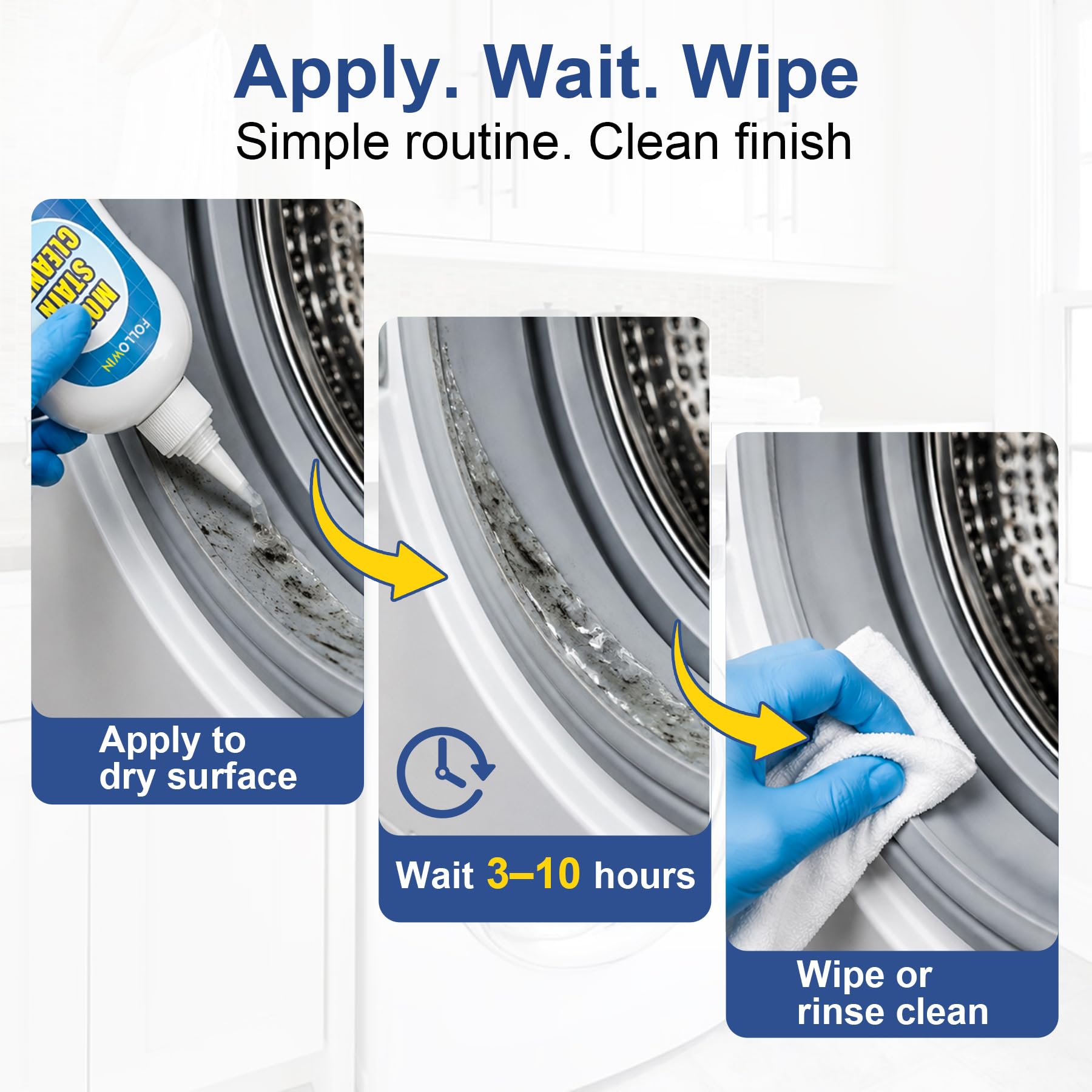 mold and mildew remover gel for shower surfaces