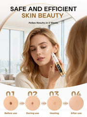 Precision tip for targeted application on skin blemish