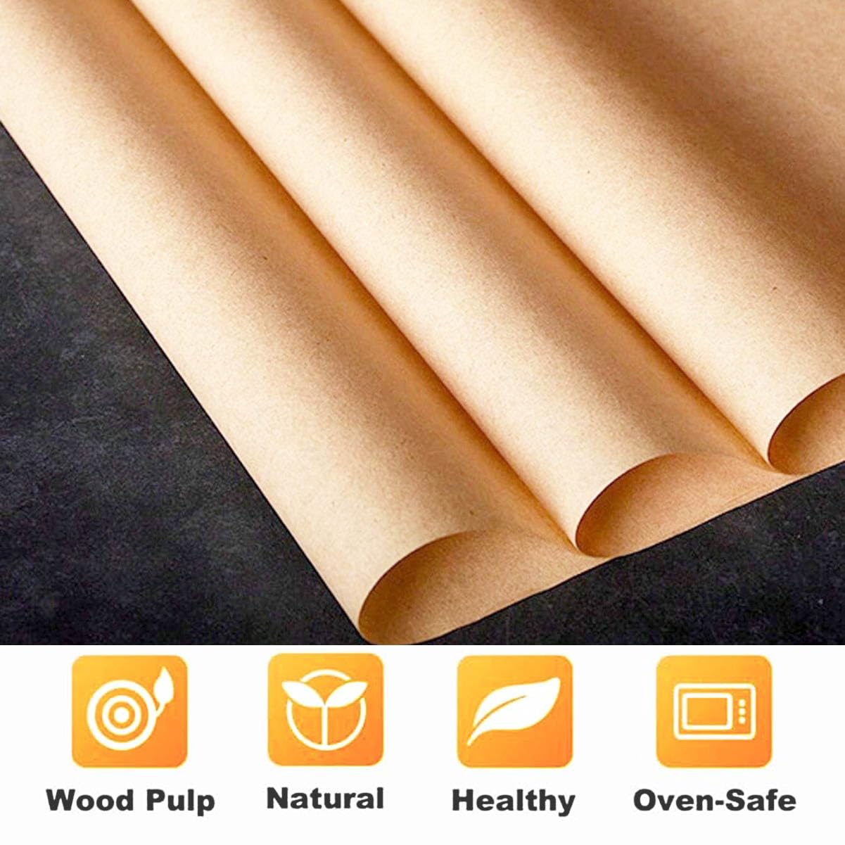 Precut parchment sheets 8x6 inch for easy prep and cleanup