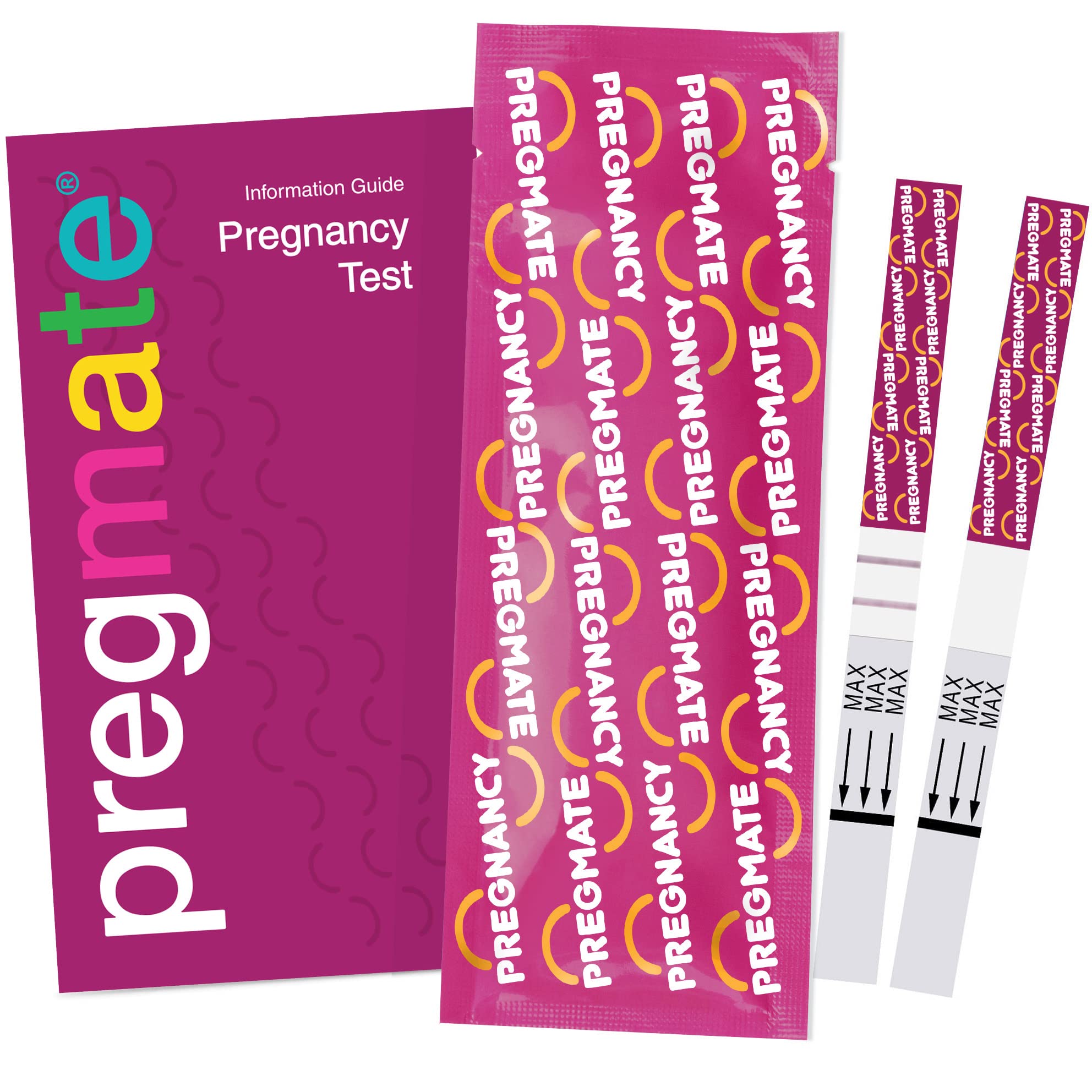 Pregmate predictor kit packaging and contents