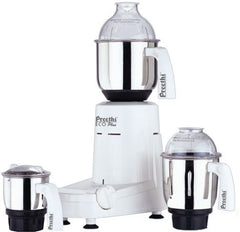 MG-138 model components of Preethi mixer grinder with lids and handles